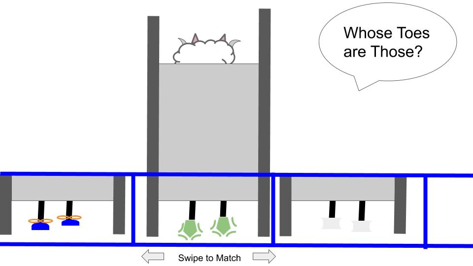 Whose Toes Are Gameplay Mockup
